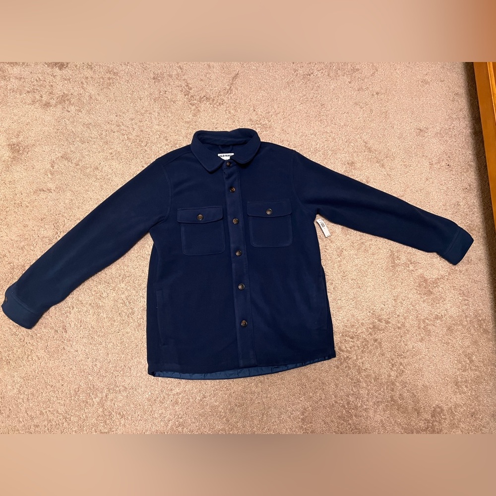 Old Navy NWT Men's Navy blue Trenchcoat (M)